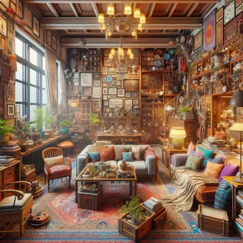 eklektyczne wnętrza mieszkalne