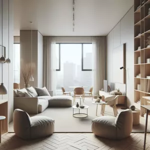 minimalistyczny design mieszkania